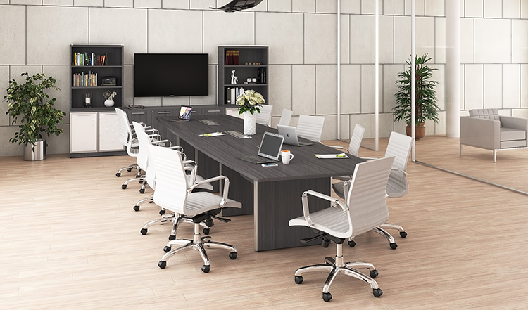 The 14ft Boat Shaped Conference Table is a conference room essential for any successful business. 