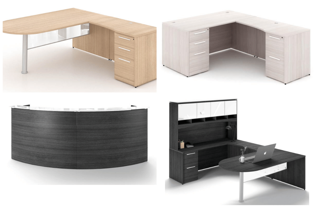 With PVC edges and thermofused laminate finishes, Potenza Collection desks are made to last. 