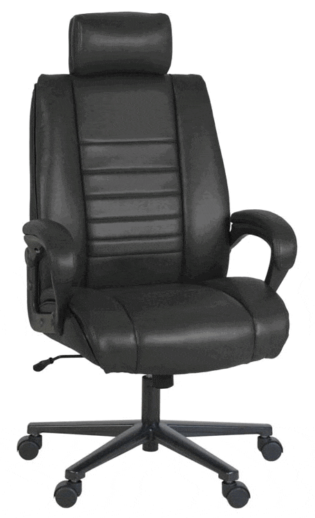 Capable of supporting up to 400 pounds, the DuraForce Big & Tall Executive Chair maximizes comfort. 