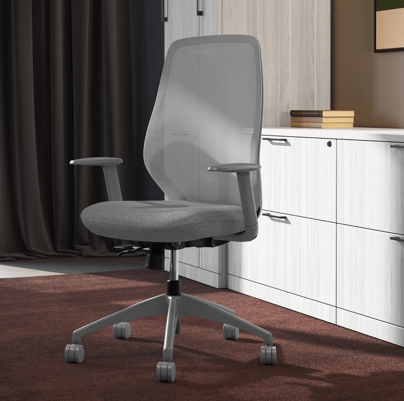 Ergonomic, affordable, and chock-full of features, the Mid Back Task Chair is the perfect addition to any office. 