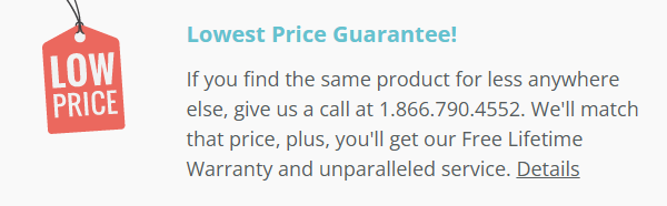 Lowest Price Guarantee