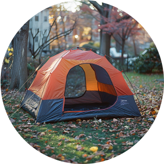 Backyard campout