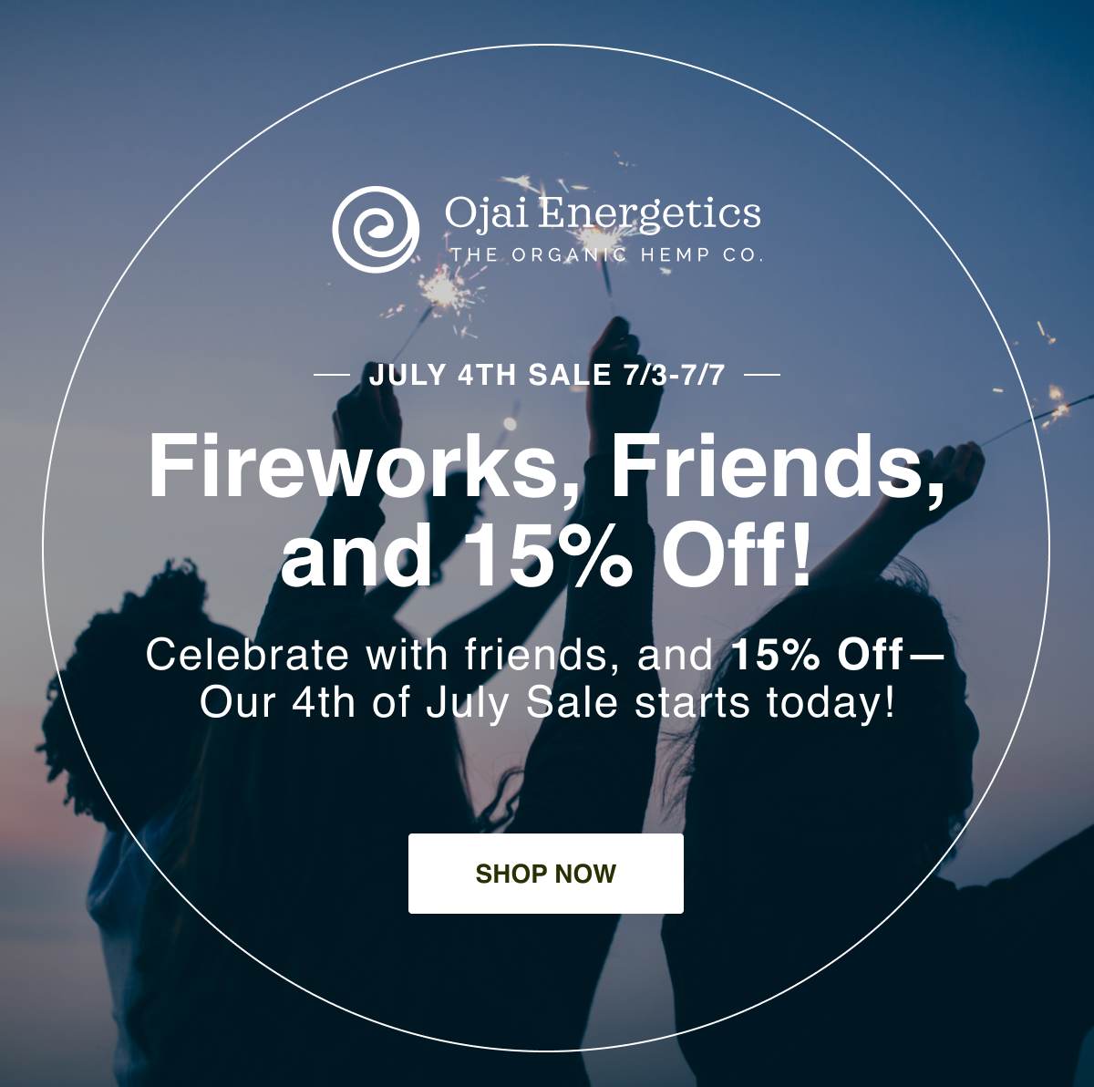 4th of July Sale - 15% Off