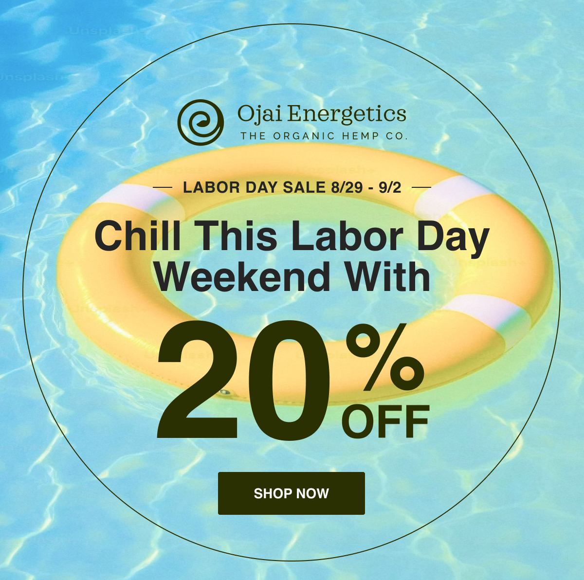 Chill This Labor Day Weekend with 20% Off