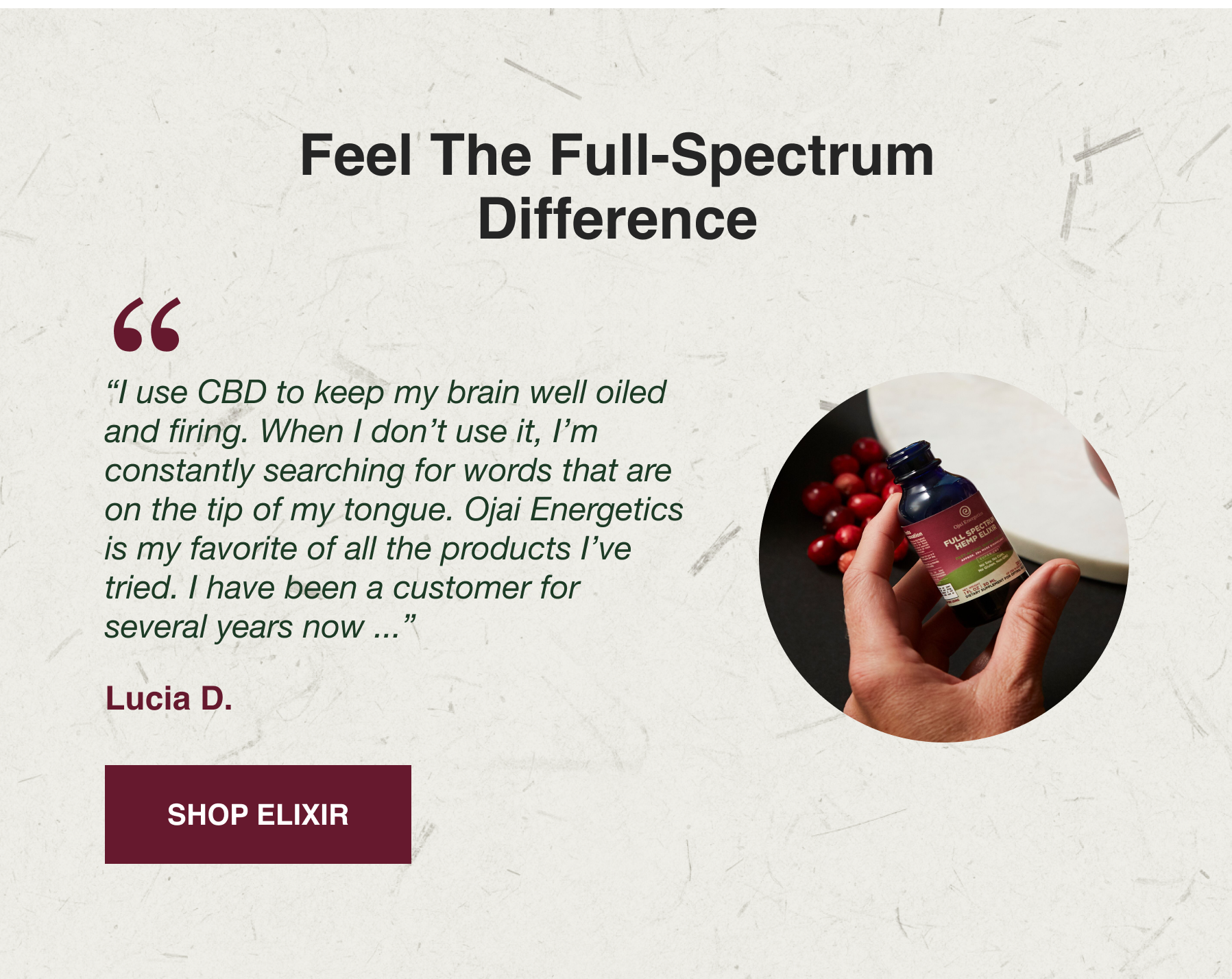 Feel the full-spectrum difference