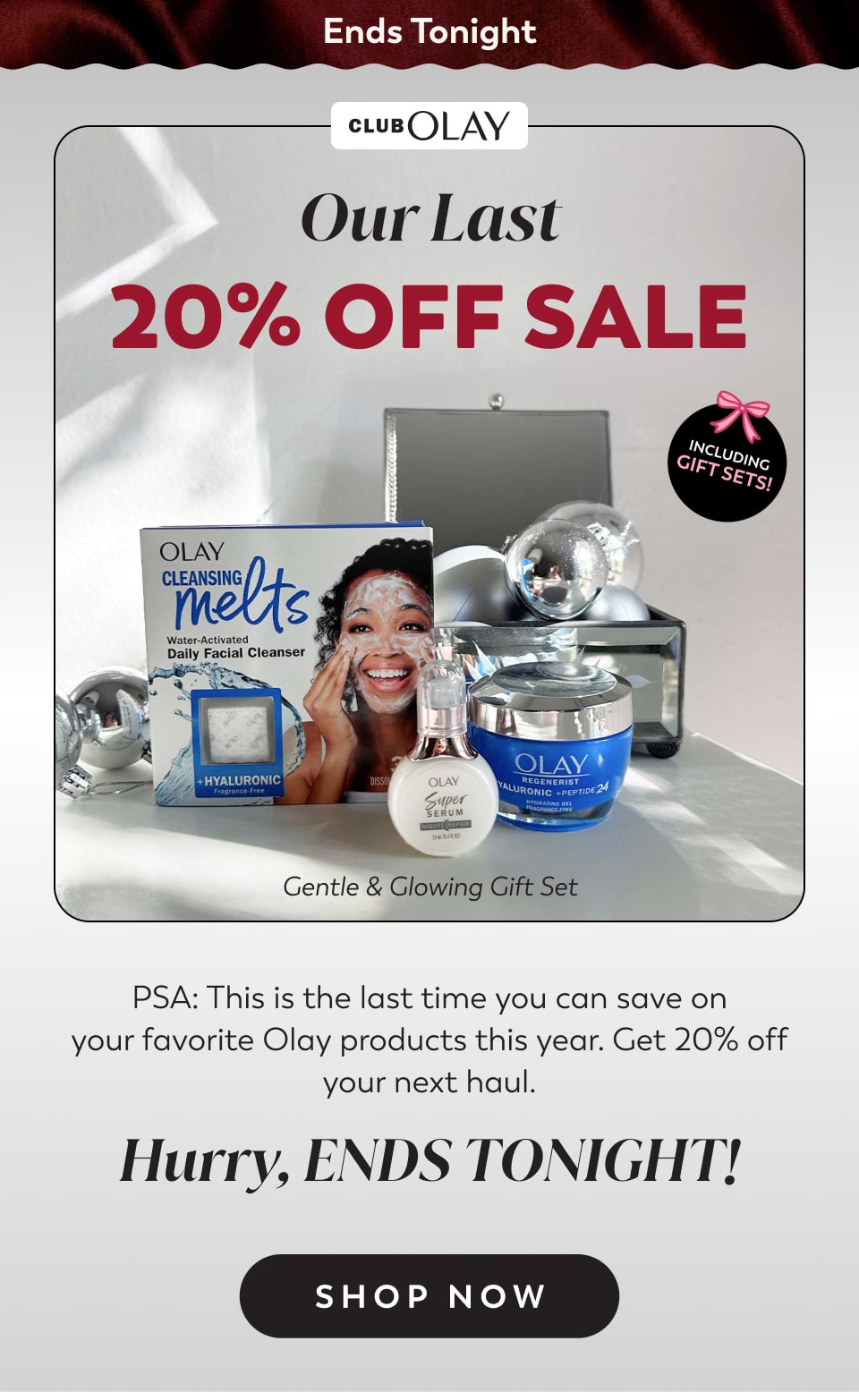 20% Off Sitewide when you sign in or join Club Olay