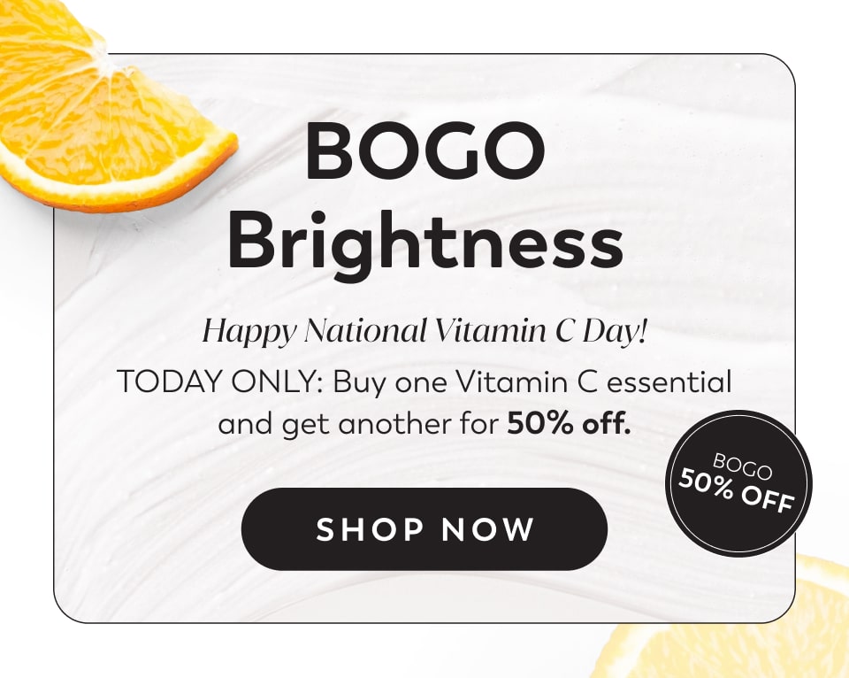 Happy National Vitamin C Day! TODAY ONLY: Buy one Vitamin C essential and get another for 50% off.