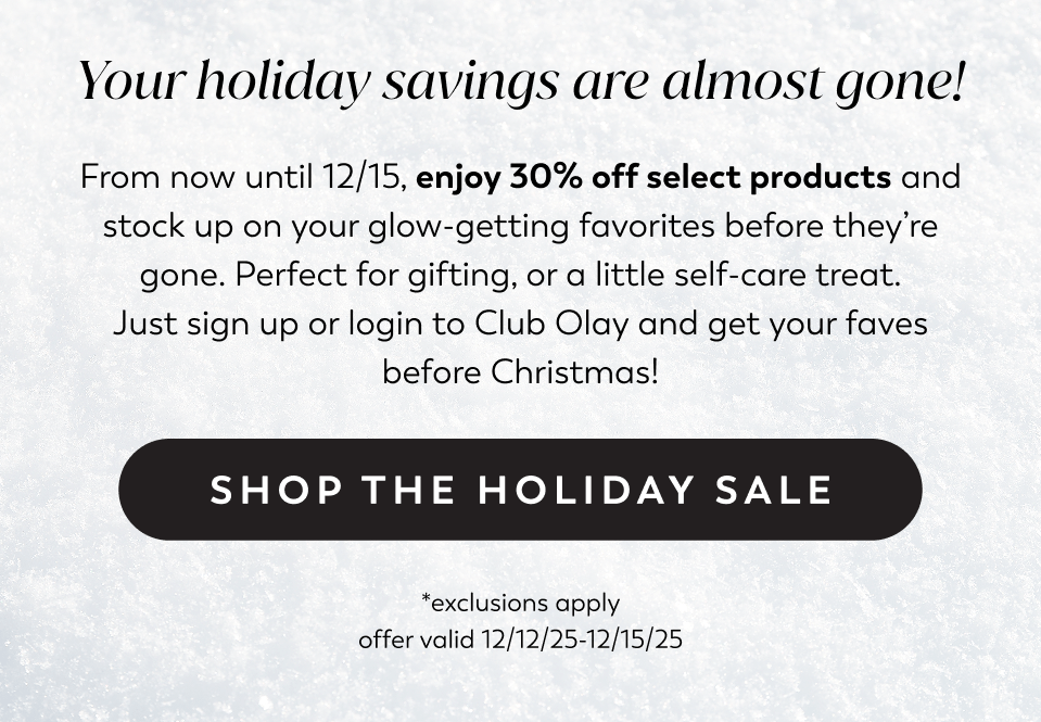 30% Off from 12/12-12/15