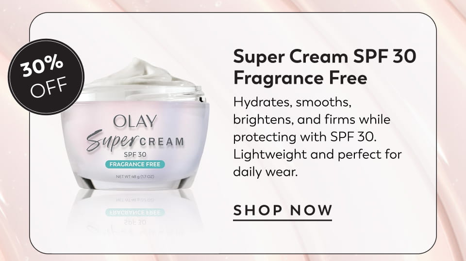 super cream SPF 30 fragrance free