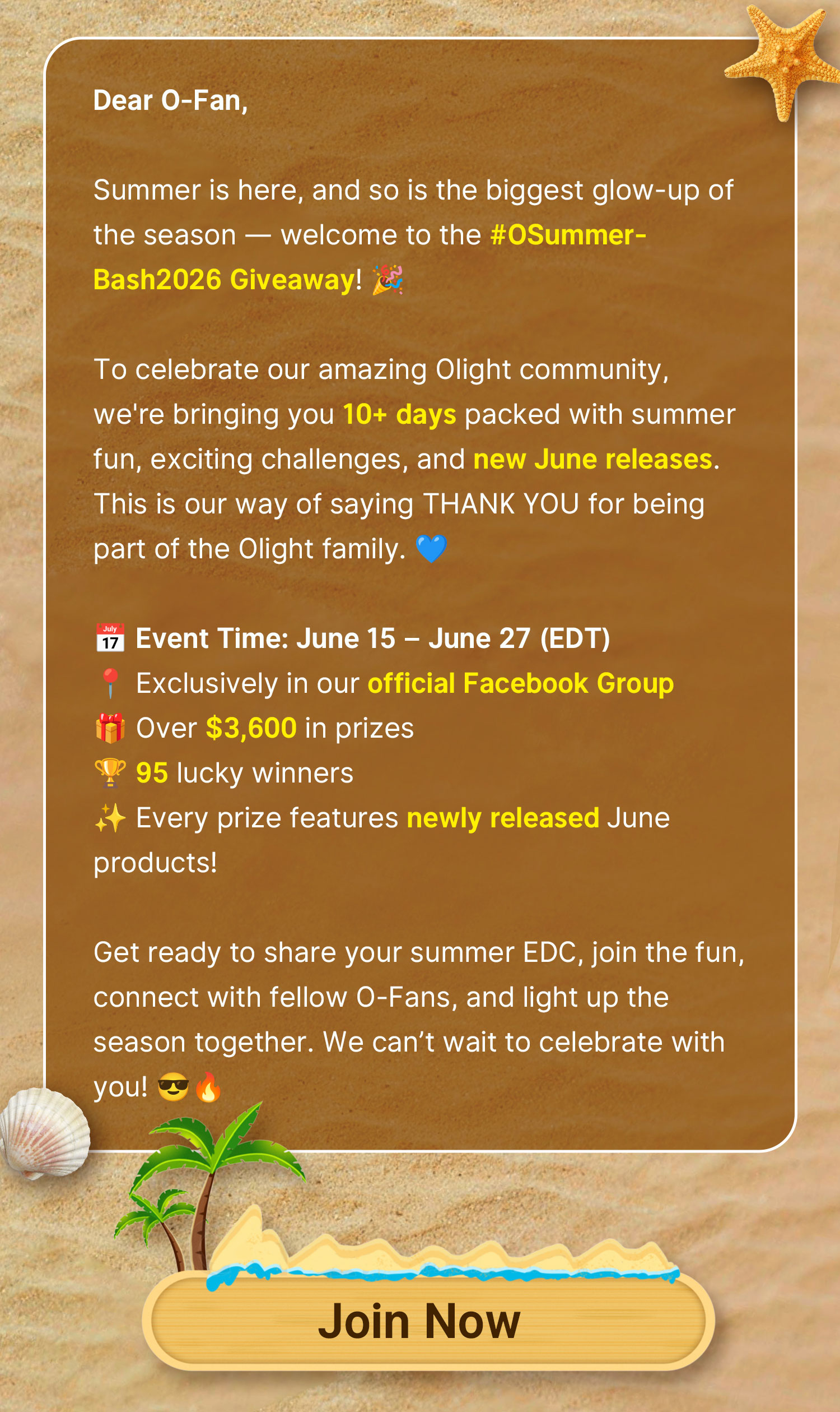 #OSummerBash2026 Giveaway