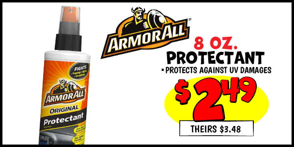 Protectant : Our Price: $2.49, theirs: $3.48