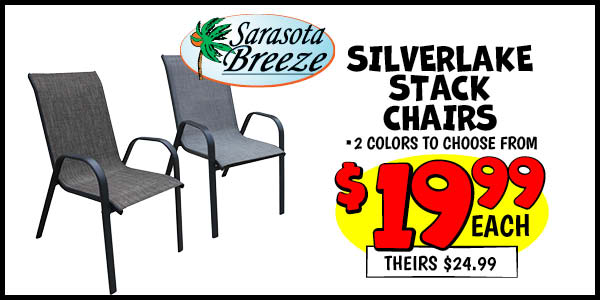 SILVERLAKE STACK CHAIR: Our Price: $19.99, theirs: $24.99