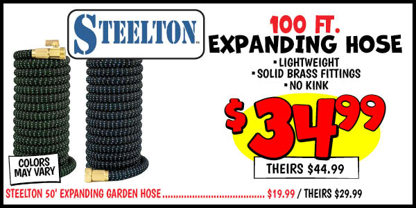 EXPANDING HOSE: Our Price: $34.99, theirs: $44.99