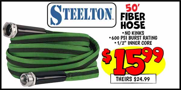 50' Fiber Hose: Our Price: $15.99, theirs: $24.99