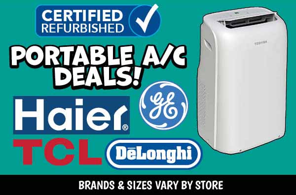 Certified Refurbished Portable A/C Deals!