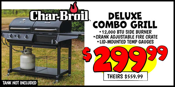 Deluxe Combo Grill: Our Price: $299.99, theirs: $559.99