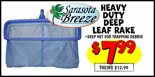 Heavy Duty Deep Leaf Rake: Our Price: $7.99, theirs: $12.99