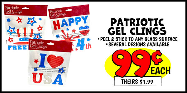 Patriotic Gel Clings: