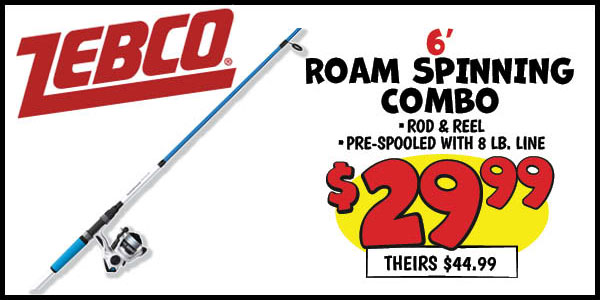 Roam Spinning Combo: Our Price: $29.99, theirs: $44.99