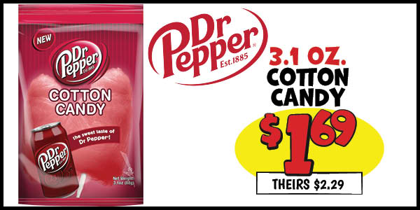 3.1 oz. Cotton Candy : Our Price: $1.69, theirs: $2.29