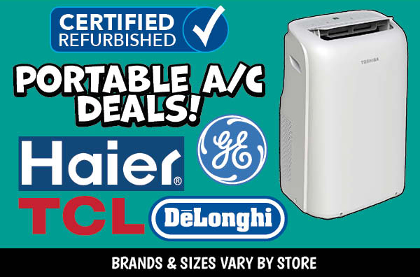 Certified Refurbished Portable AC Deals!