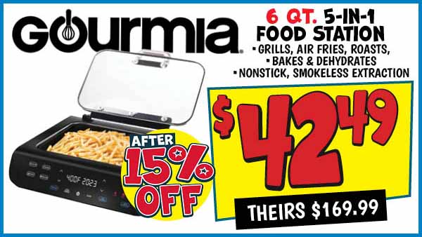 5-in-1 Food Station: Our Price: $42.49 After Discount, theirs: $169.99