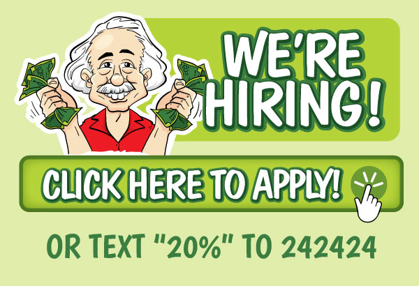We're Hiring! Apply Today!