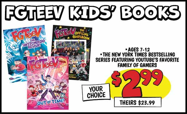 FGTeeV KIDS' BOOKS: Our Price: $2.99, theirs: $23.99