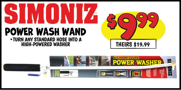 Simonize wash wand : Our Price: $9.99, theirs: $19.99