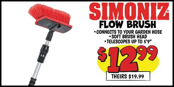 Simoniz Flow Brush : Our Price: $12.99, theirs: $19.99