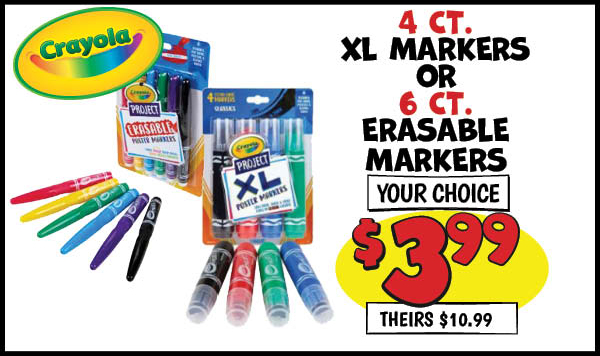 Poster Markers: theirs,up,to,Our Price: $3.99, theirs: $10.99