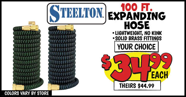 EXPANDING HOSE: Our Price: $34.99, theirs: $44.99