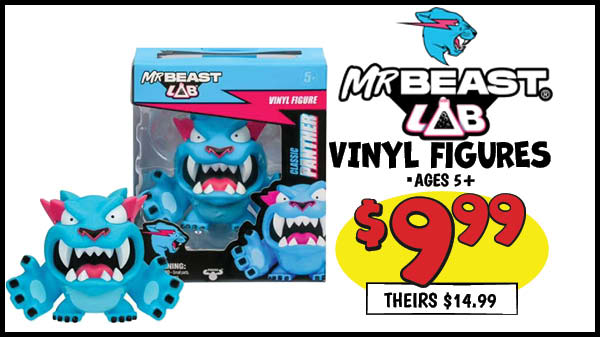 Mr Beast - Beast Lab Figures: Our Price: $9.99, theirs: $14.99