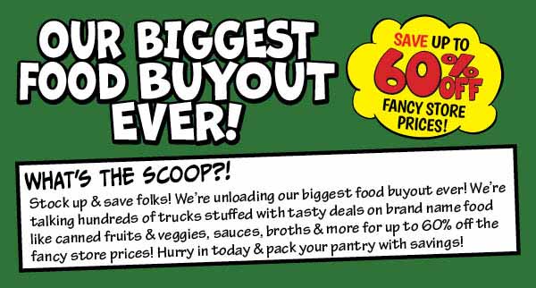 Our Biggest Food Buyout Ever!