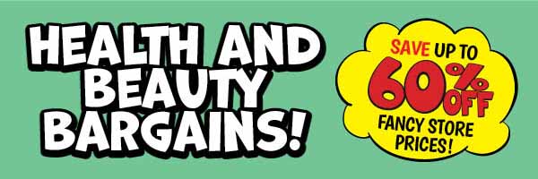 Health and Beauty Bargains!