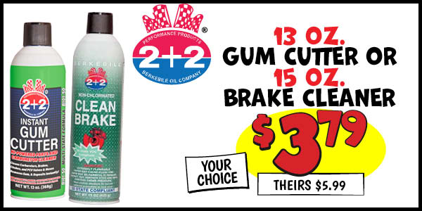 Gum Cutter or Brake Cleaner: Our Price: $3.79, theirs: $5.99
