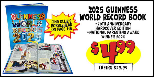 2025 Guinness World Record Book: Our Price: $4.99, theirs: $29.99