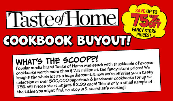 Taste of Home Cookbook Buyout!
