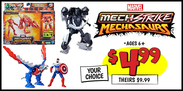 Marvel Mech Strike Mechasaurs: Our Price: $4.99, theirs: $9.99