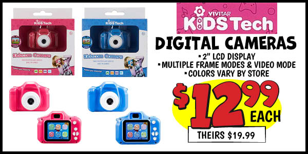 Kidstech Digital Camera: Our Price: $12.99, theirs: $19.99