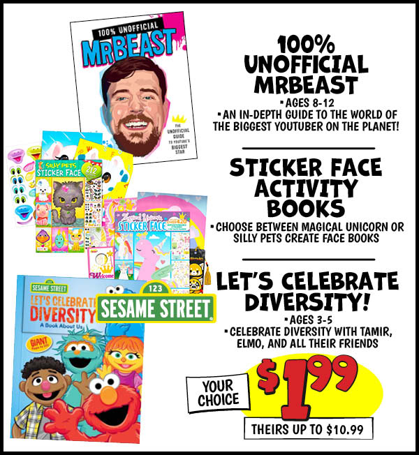 $1.99 Children's Books, theirs up to: $10.99