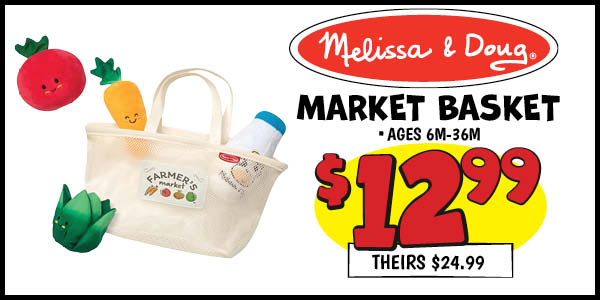 Market Basket: Our Price: $12.99, theirs: $24.99