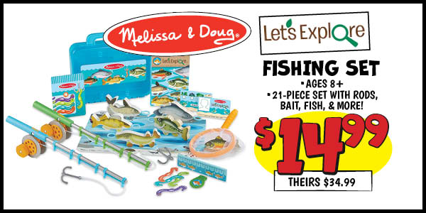 Let's Explore Fishing Set: Our Price: $14.99, theirs: $34.99