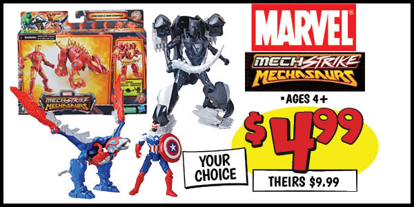 Marvel Mechstrike Figures: Our Price: $4.99, theirs: $9.99