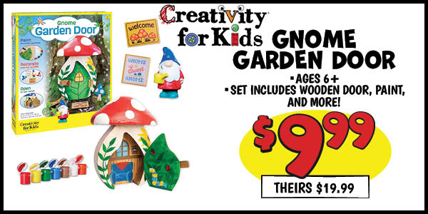 Gnome Garden Door: Our Price: $9.99, theirs: $19.99