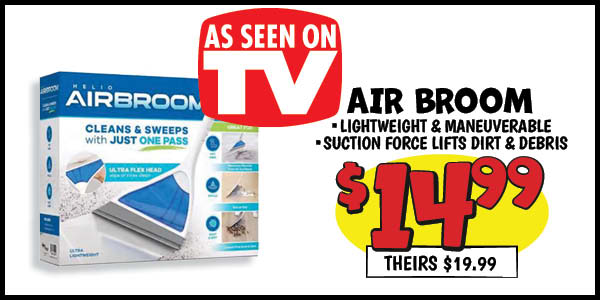 ASOTV Helio Air Broom: Our Price: $14.99, theirs: $19.99