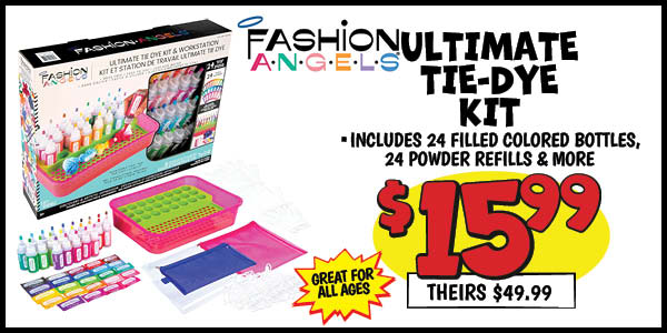 Ultimate Tie Dye Kit: Our Price: $15.99, theirs: $49.99