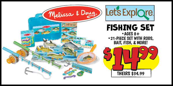 Let's Explore Fishing Set: Our Price: $14.99, theirs: $34.99