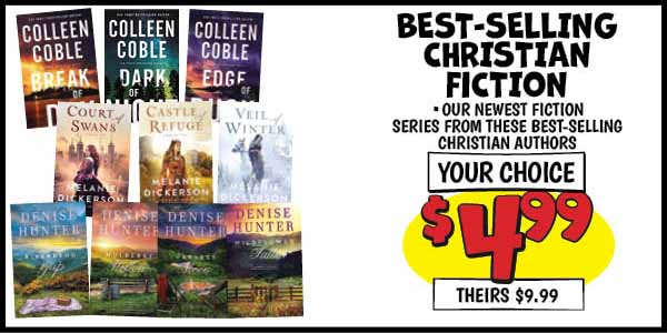 Best-Selling Christian Fiction: Our Price: $4.99, theirs: $9.99