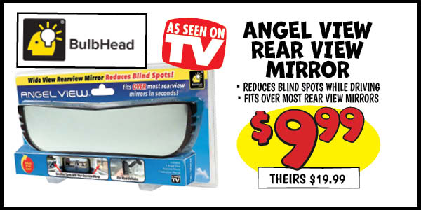 Angel View Rear View Mirror: Our Price: $9.99, theirs: $19.99